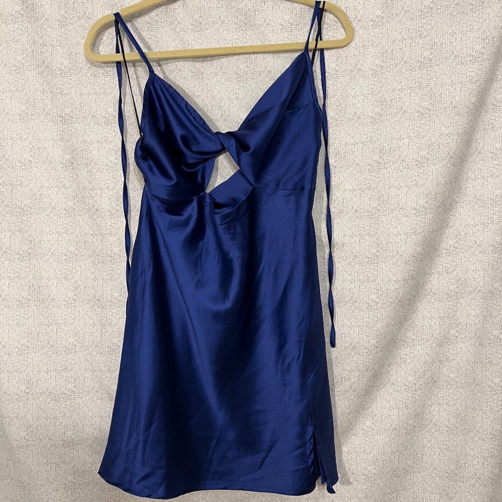 NWT Princess Polly Blue Tiara Mini Dress (US 12 / AU 16)